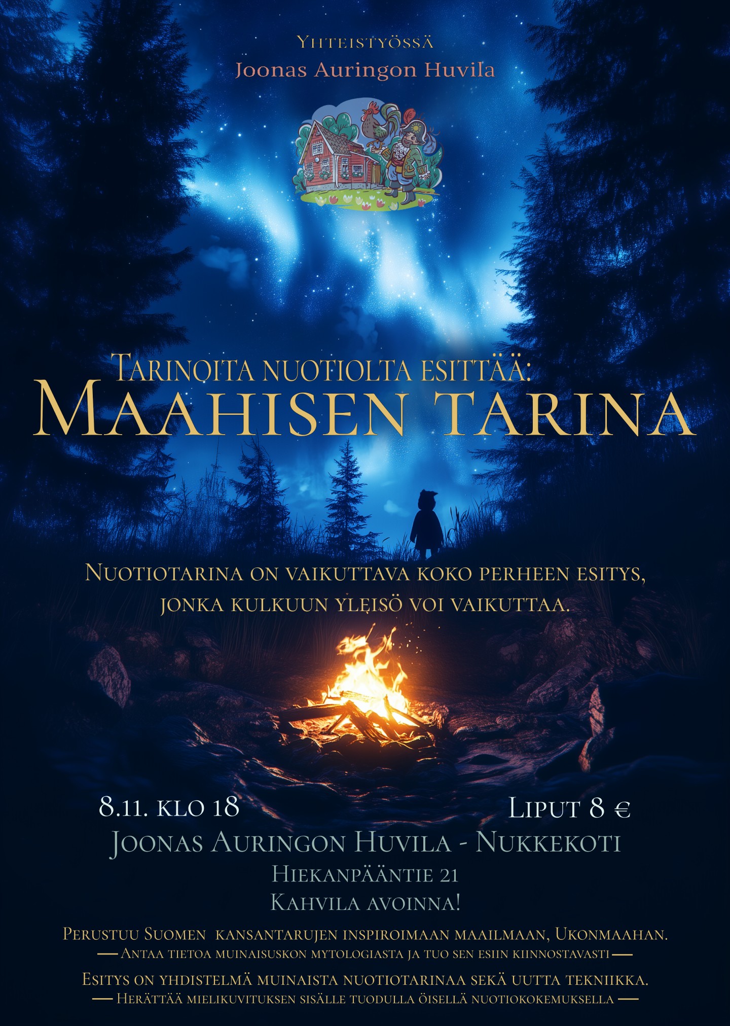 Lauantaina 8.11. klo 18 Maahisen tarina